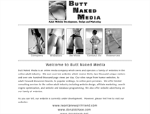 Tablet Screenshot of buttnakedmedia.com